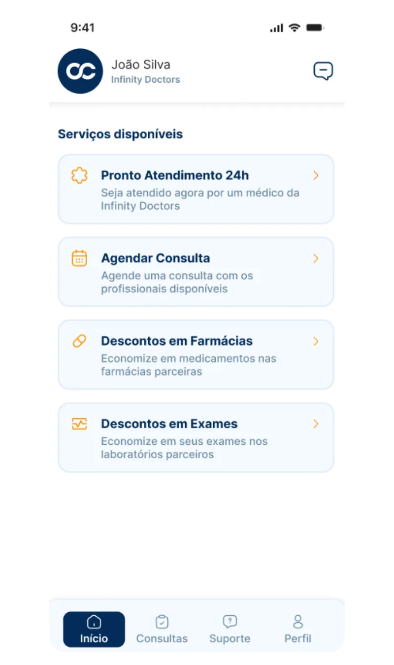 Tela do aplicativo 1